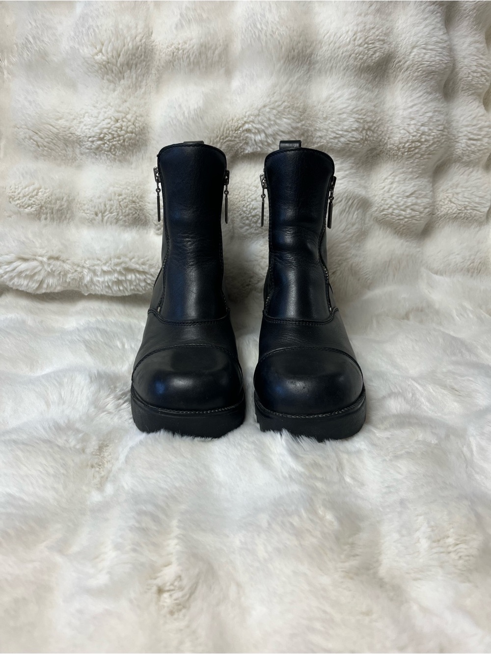 Authentic Vintage Harley Davidson Cynthia Chunky Platform Boots #82016 / Y2K Alt - Picture 4 of 9